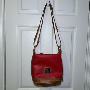 Valentina Crossbody Bag Women's Medium Red Leather Made In Italy Gold Hardware
